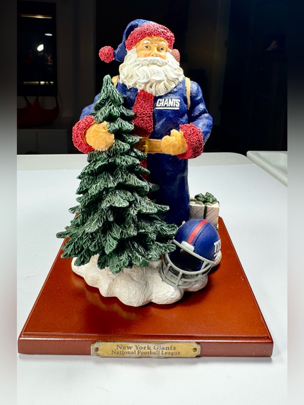 Vintage 2000 NY Giants Santa 8" First In The Series The Memory Company Brand New